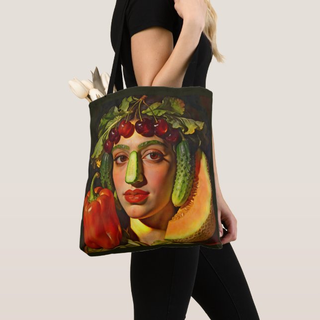 Fruits of Expression – A Surreal Portrait Tote Bag (Close Up)