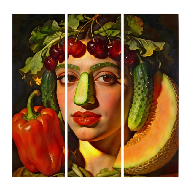Fruits of Expression – A Surreal Portrait Triptych (Front)