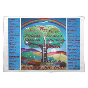 Fruits of the Holy Spirit Placemats