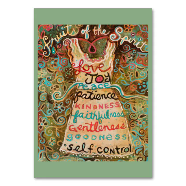 Fruits of the Holy Spirit Prayer Card | Zazzle