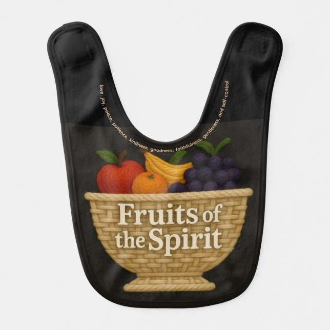 Fruits of the Spirit Baby Bib (Front)
