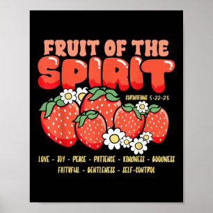 Fruits Of The Spirit Christian Faith Bible Verse J Poster