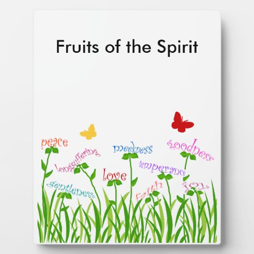 Fruits of the Spirit garden products Plaque