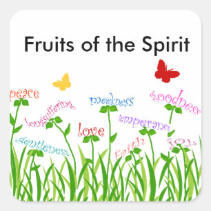 Fruits of the Spirit garden products Square Sticker