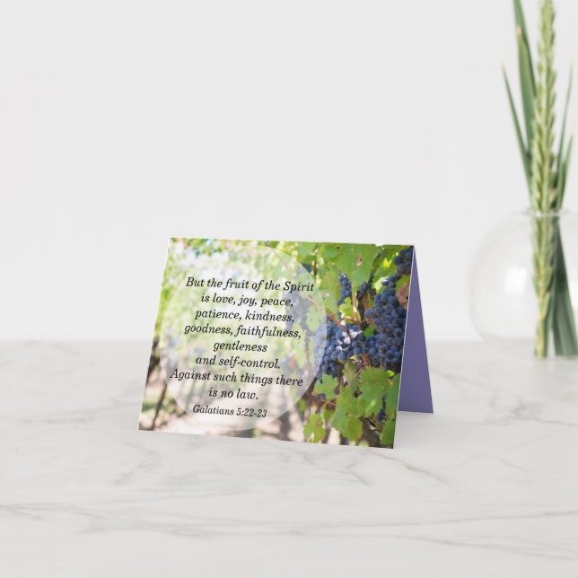 Fruits of the Spirit Greeting Card (Front)