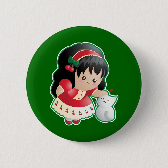 Fruits of the Spirit: Kindness Pinback Button (Front)