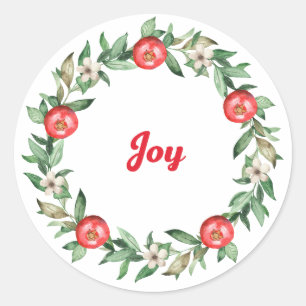 Fruits of the Spirit Pomegranate Stickers - Joy