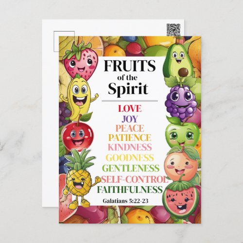 Fruits of The Spirit Postcard