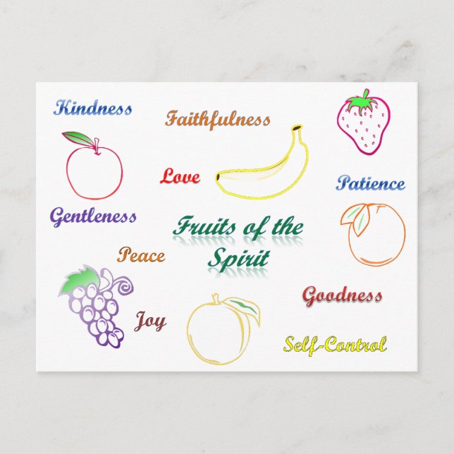 Fruits of the Spirit Postcard (Front)
