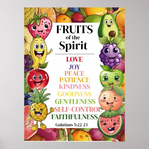 Fruits of The Spirit Poster