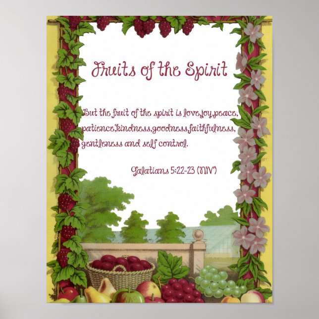 Fruits of the Spirit Poster (Front)