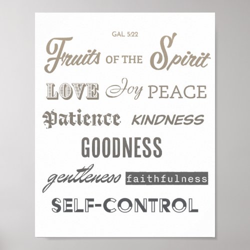 Fruits of the Spirit  Poster