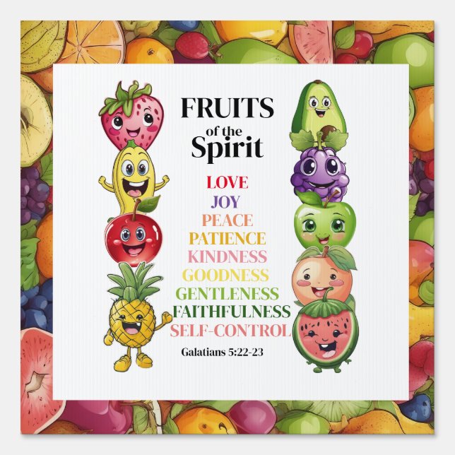 Fruits of The Spirit Sign (Front)
