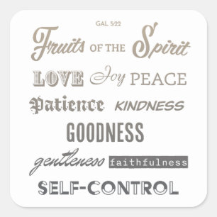 Fruits of the Spirit  Square Sticker