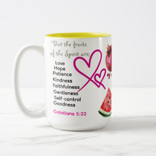 Fruits of the Spirit Two-Tone Coffee Mug