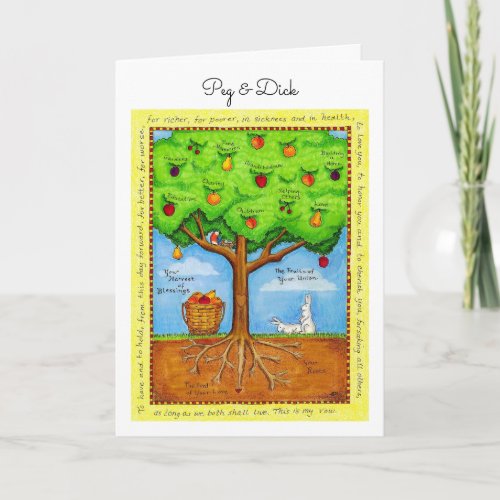 Fruits of Your Union Personalized Anniversary Card