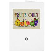 fruits only papershop gifts cards (Back)