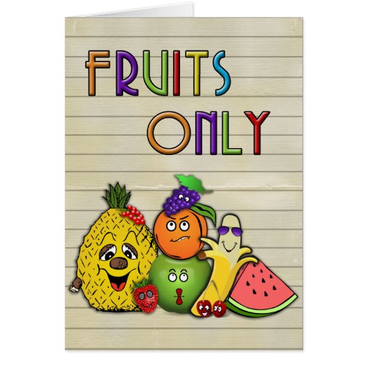 fruits only papershop gifts cards (Front)