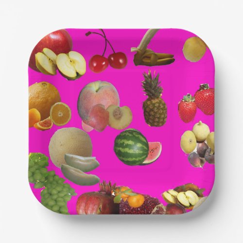 Fruits Paper Plates