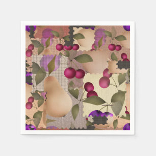 Fruits, patchwork napkins