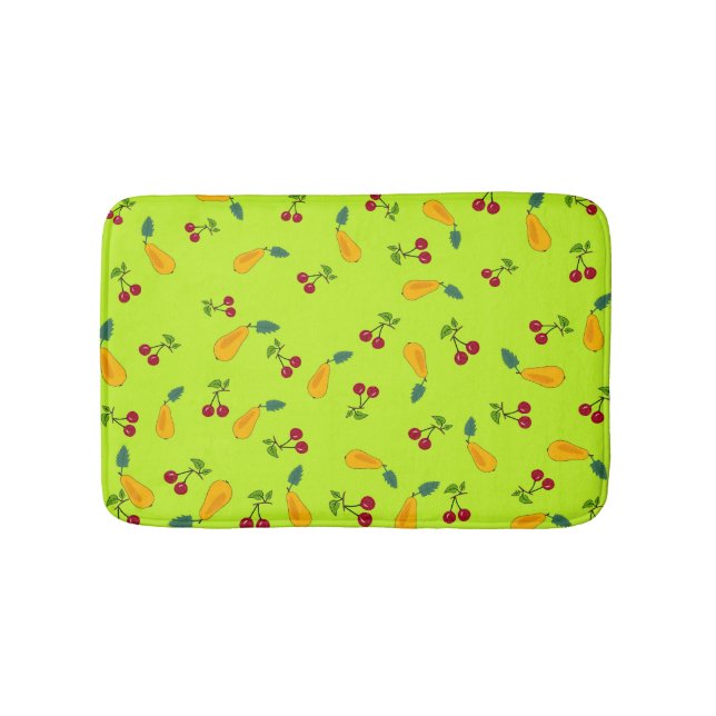 Fruits pattern bath mat (Front)
