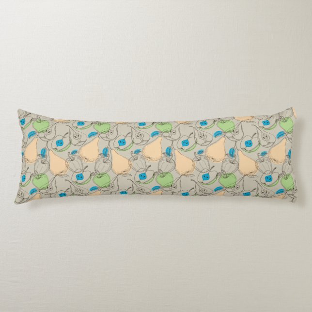 Fruits pattern body pillow (Front)