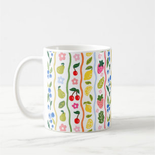 Fruits Pattern Food Summer Elegant Stylish Coffee Mug