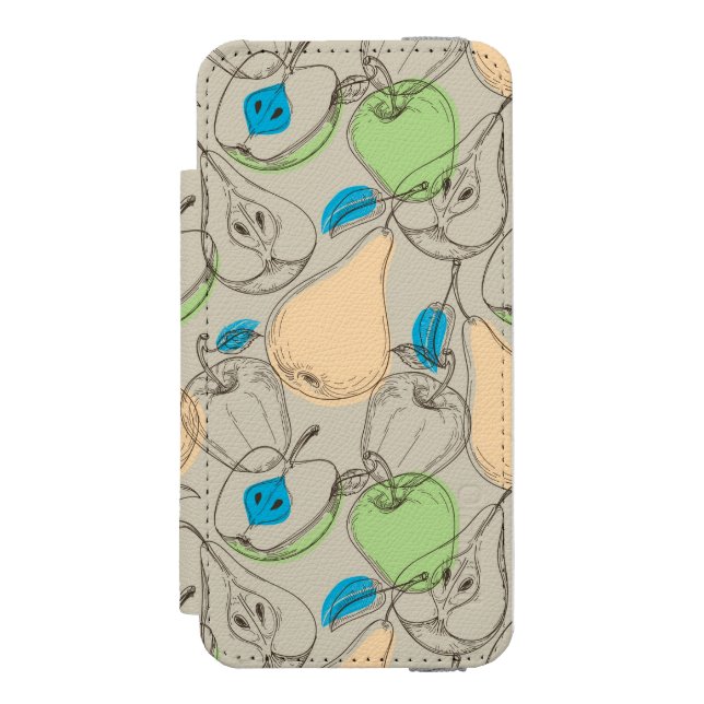 Fruits pattern incipio iPhone wallet case (Folio Front)