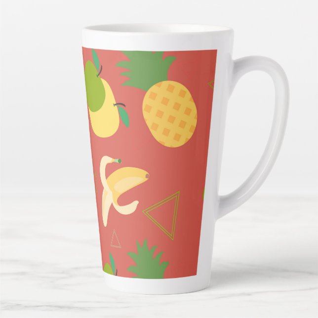 Fruits pattern  latte mug (Right)