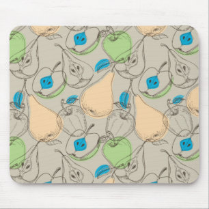 Fruits pattern mouse pad