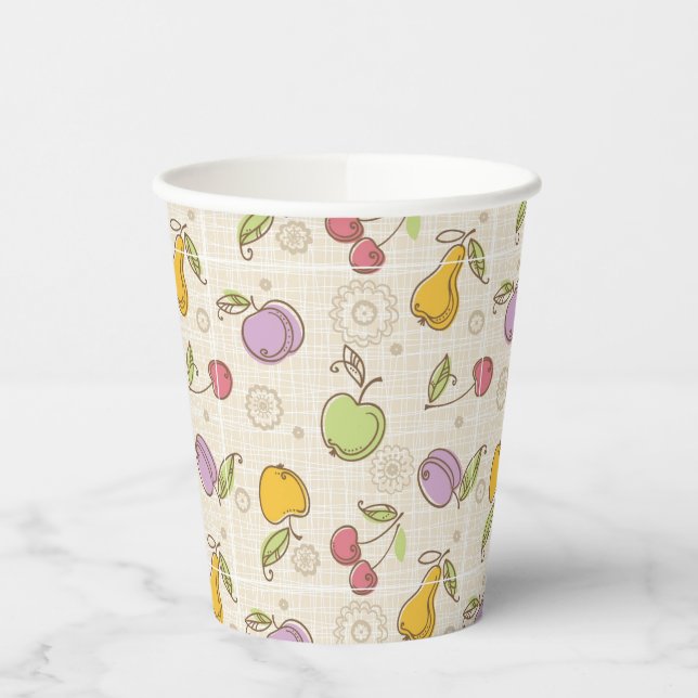Fruits Pattern Paper Cups (Left)