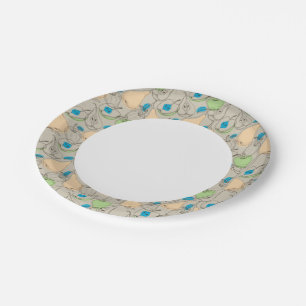 Fruits pattern paper plates
