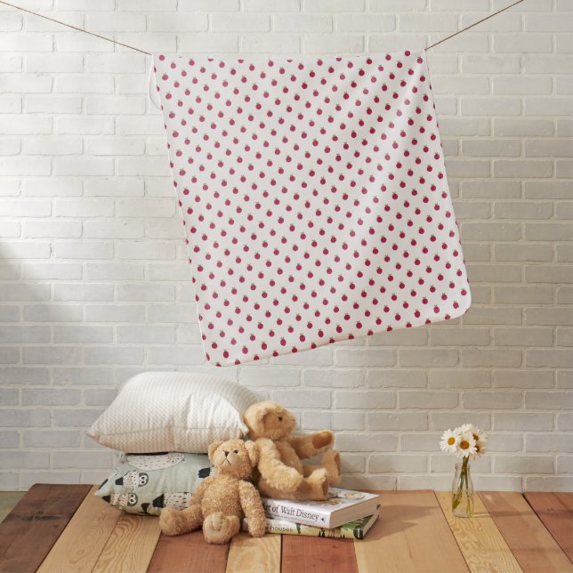Fruits polka dots baby blanket (In Situ)