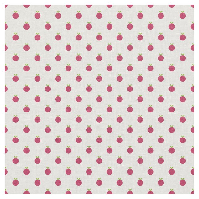 Fruits Polka Dots Fabric (Close Up)