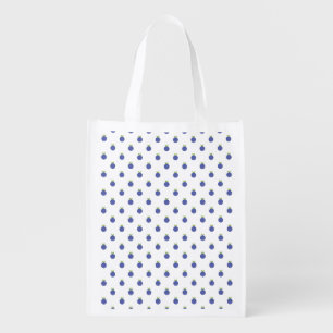 Fruits polka dots grocery bag
