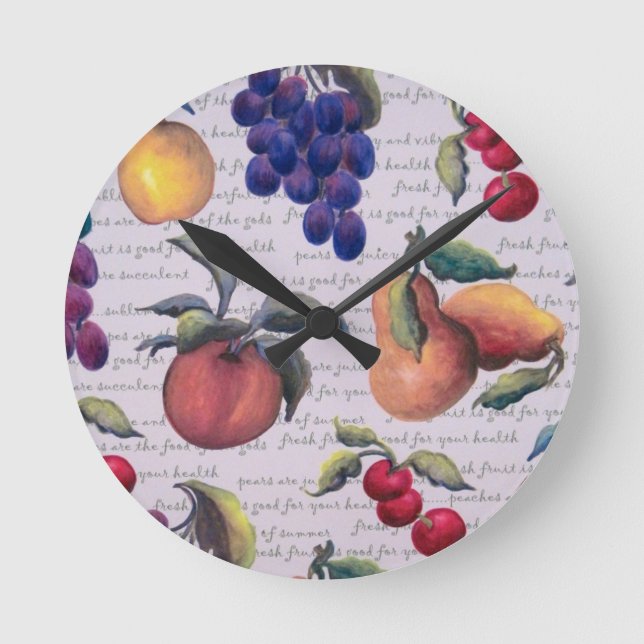 fruits round clock (Front)