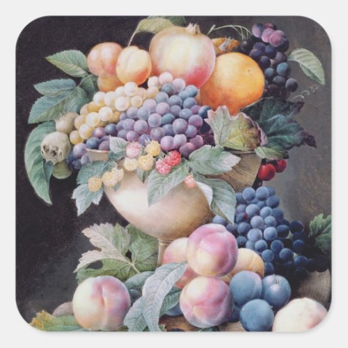 Fruits Square Sticker