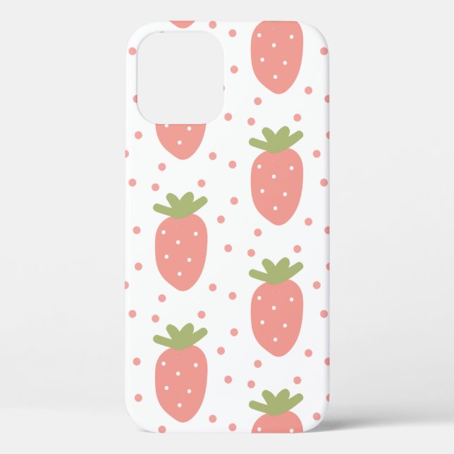 Fruits strawberries background Case-Mate iPhone case (Back)