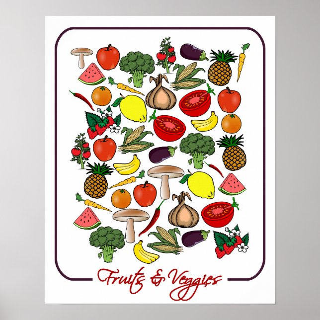 Fruits & Veggies poster (Front)