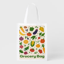 Fruits & Veggies Reusable Grocery Bag