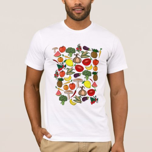 Fruits  Veggies shirt _ choose style color