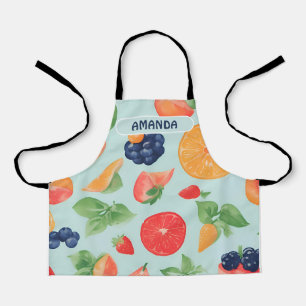 Fruits Watercolor Colorful Personalized Pattern Apron