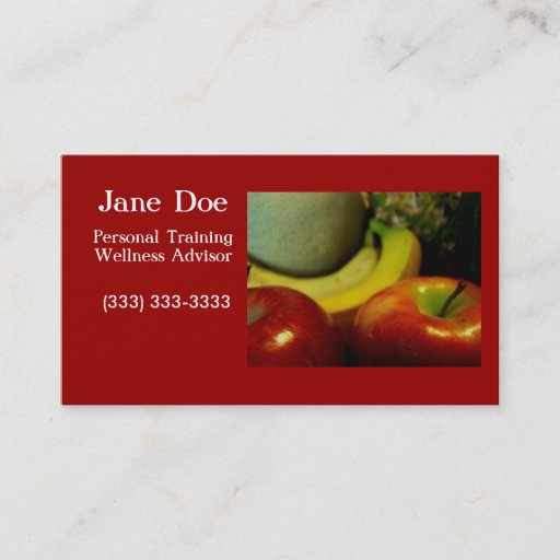 Customizable fruity2 business card