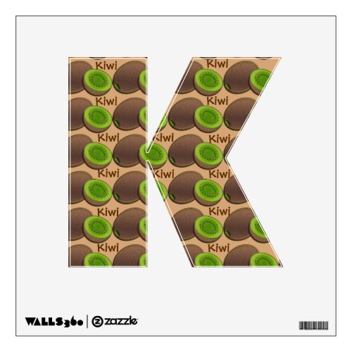 Fruity Alphabet K is for Kiwi Wall Sticker