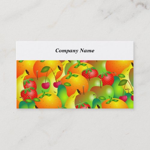 Fruity Background Business Card Template