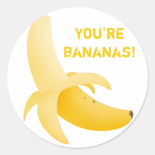 Fruity banana stickers (Front)