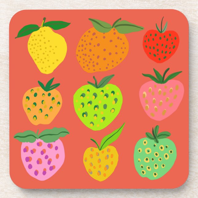 Fruity Beverage Coaster (Front)