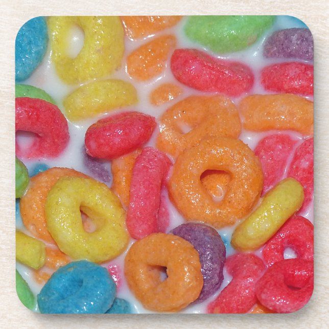 Fruity Cereal Drink Coaster (Front)