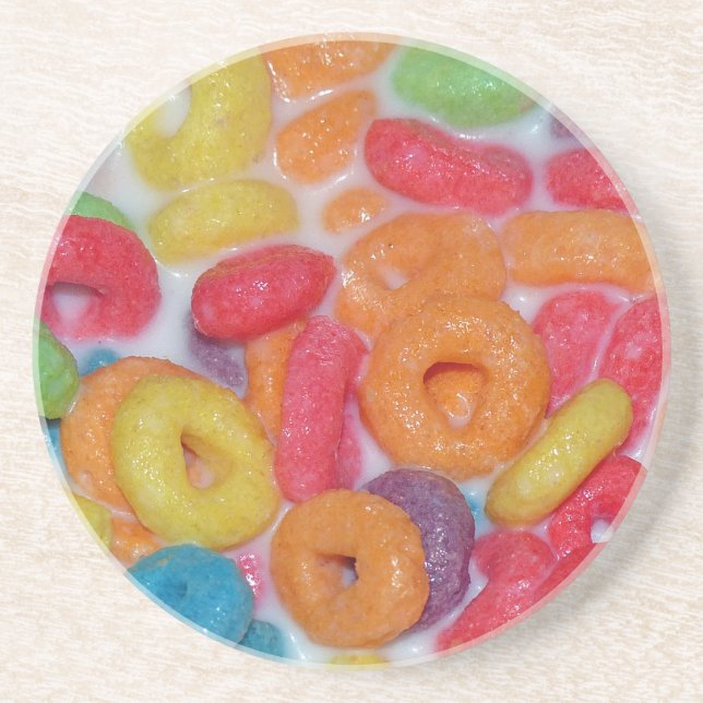 Fruity Cereal Drink Coaster (Front)