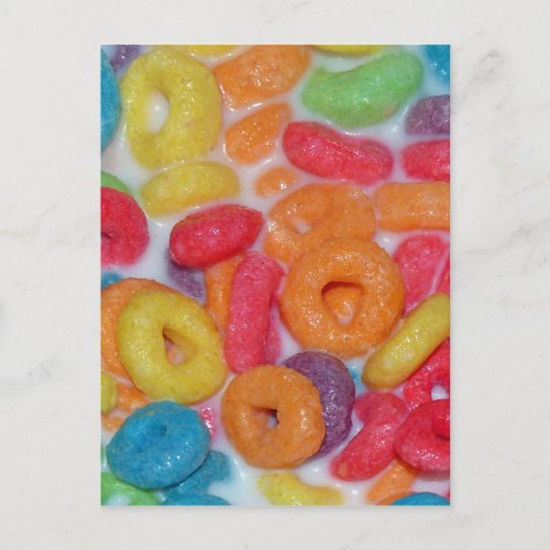 Fruity Cereal Postcard